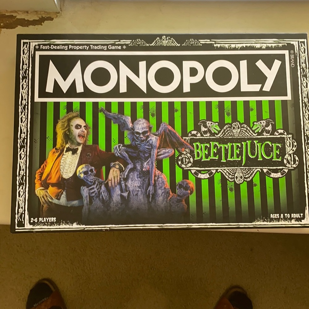 Beetlejuice monopoly board game